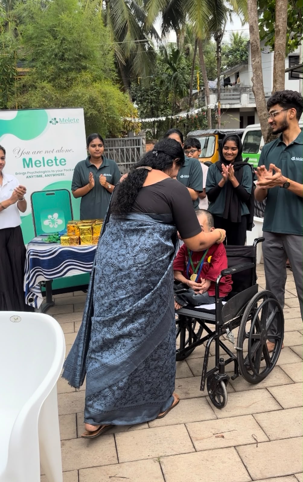 Recognizing participants at a wellness event